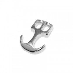 Cierre Gancho de Metal Zamak Una Pieza Ancla 15x22mm