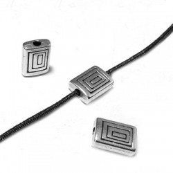 Passante in Metallo Zama Rettangolare 8x6mm (Ø 1.3mm)