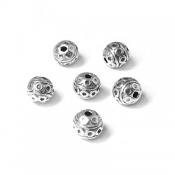 Perle en Métal/Zamak, 7mm (Ø 1.3mm)