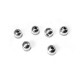 Μεταλλική Ζάμακ Χυτή Χάντρα Μπίλια 6x5.5mm Ø1.5mm