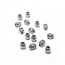 Μεταλλική Ζάμακ Χυτή Χάντρα Σωληνάκι 5x4.6mm Ø1.5mm
