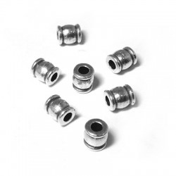 Zamak Bead Tube 6x5mm Ø2.5mm