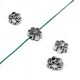 Zamak Bead Flower 6.8mm Ø1.3mm