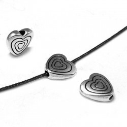 Passante in Metallo Zama Cuore 9x3.1mm (Ø1.4mm)