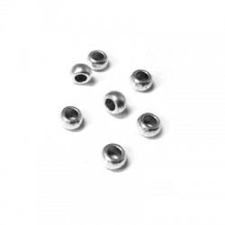 Μεταλλική Ζάμακ Χυτή Χάντρα Ροδέλα 5.2x3.1 Ø2.7mm