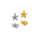 Pasador de Metal Zamak Estrella de Mar 10x9mm (Ø6x2mm)