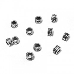 Zamak Bead Tube 4.7x3mm Ø2.7mm
