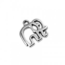 Zamak Charm Elephant 16x12mm