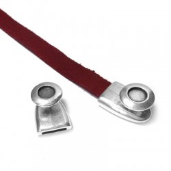 Zamak One Piece Clasp with SS34 Flat Back 21x15mm Ø10.2x2.1mm
