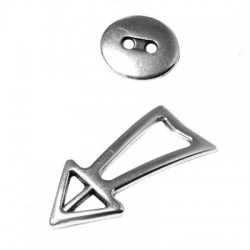 Zamak Toggle Clasp Arrow 36x15mm