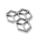 Conector de Metal Zamak Geométrico 30mm (grosor 2.2mm)