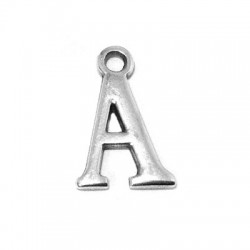 Ciondolo in Metallo Zama Lettera "A" 12mm
