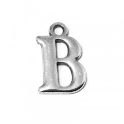 Ciondolo in Metallo Zama Lettera "B" 12mm