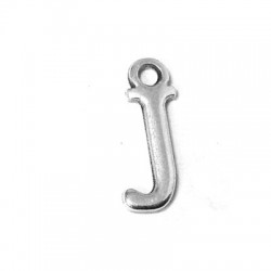 Ciondolo in Metallo Zama Lettera "J" 12mm