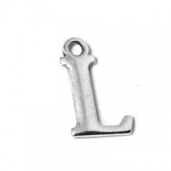 Ciondolo in Metallo Zama Lettera "L" 12mm