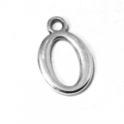 Ciondolo in Metallo Zama Lettera "O" 12mm