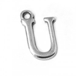 Zamak Charm Letter "U" 12mm