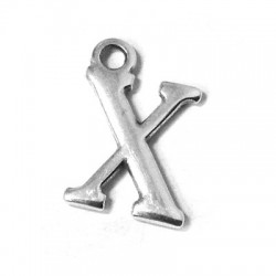 Ciondolo in Metallo Zama Lettera "X" 12mm