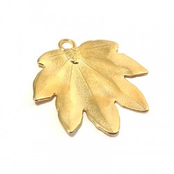 Zamak Pendant Plane Leaf 46x36mm