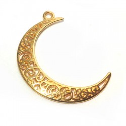 Zamak Pendant Half Moon 30x36mm
