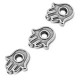 Zamak Bead Hamsa Hand (Fatima) 13x15mm Ø1.4mm