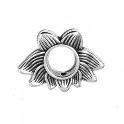 Μεταλλικό Ζάμακ Χυτό Στοιχείο Λωτός 30x22mm Ø1.7mm