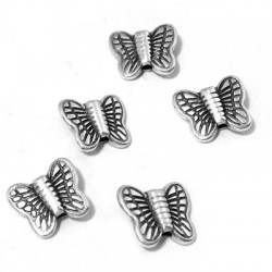 Passant Papillon en Métal/Zamak, 10x9mm (Ø 1,4mm)