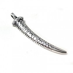 Pendentif Dent en Métal/Zamak, 13x51mm