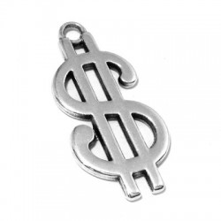 Zamak Pendant Dollar 15x29mm