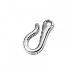 Breloque Crochet en Métal/Zamak 7x15mm/1,8mm