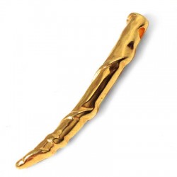 Pendentif Dent en Métal/Zamak, 7x50mm (Ø 2,8mm)