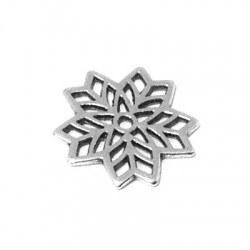 Zamak Charm Flower 16mm