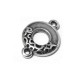 Intercalaire Couronne de Fleurs en Métal/Zamak 14x3mm