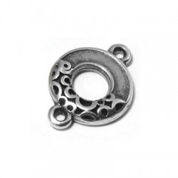 Intercalaire Couronne de Fleurs en Métal/Zamak 14x3mm
