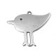 Pendentif Oiseau en Métal/Zamak 40x29mm