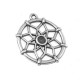 Colgante de Metal Zamak Atrapasueños 28mm con Base para Cristal Flatback 4mm