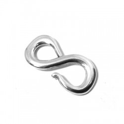 Cierre Gancho de Metal Zamak 30x15mm