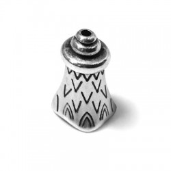Zamak Bead Cap 10x17mm Ø1.7mm