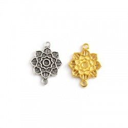 Zamak Pendant Flower Connector 20mm