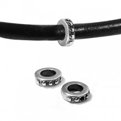 Rondelle avec Cœurs en Métal/Zamak 3,2x11mm/5,6mm
