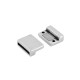 Zamak Magnetic Clasp 18.5x18mm Ø16x2.5mm