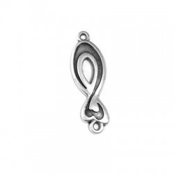 Conector de Metal Zamak Pez 23x10mm