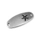 Conector de Zamak Chapa Estrella de Mar 34x14mm (Ø3.2x1.9mm)