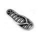 Pendentif Sandale en Métal/Zamak 19x25mm (Ø 1,3mm)
