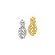 Zamak Charm Pineapple 12x25mm
