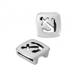 Passante in Metallo Zama Quadrato con Ancora 14mm (Ø 10.2x2.2mm)