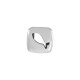 Passant en Métal/Zamak Poisson Carré 14x5.8mm (Ø 10.2x2.2mm)