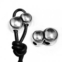 Zamak Double Slider 17x10mm Ø3mm