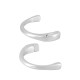 Zamak Magnetic Clasp Half Bracelet 46mm Ø5.2x2.2mm