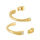 Zamak Magnetic Clasp Half Bracelet 46mm Ø5.2x2.2mm